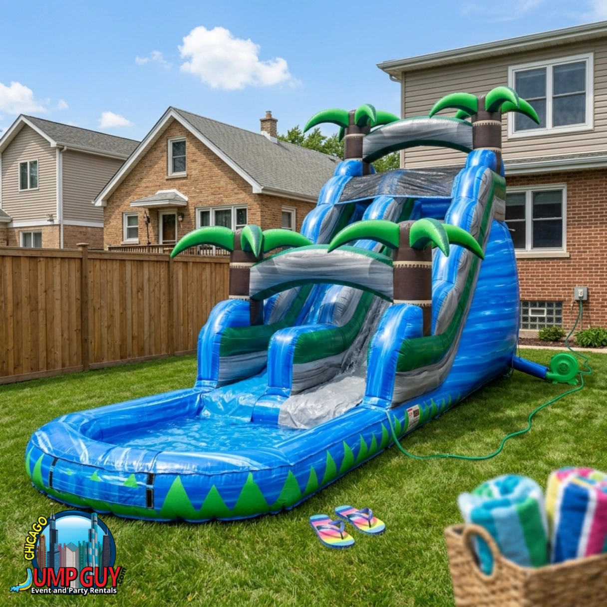 Water slide rentals Highland Park IL about page category card for 60035 summer events